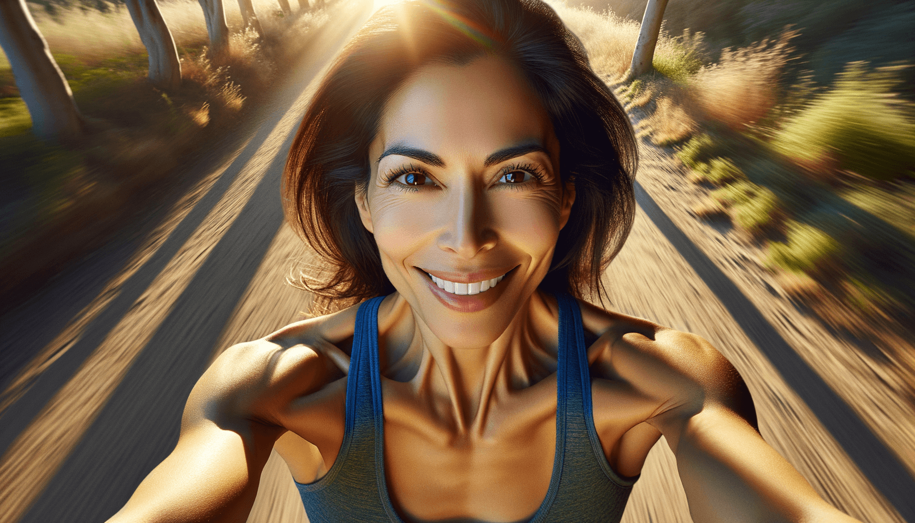 purpose-driven decisions - confident person on a sunlit path with diverging trails representing purposeful life choices